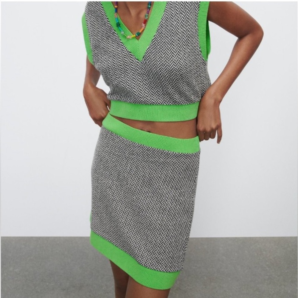 Zara tank top and skirt set.